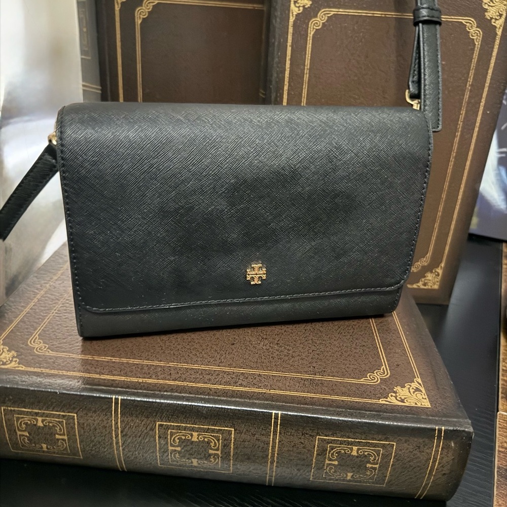 Tory Burch Black Leather Crossbody